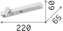 6,5W LED sieninis šviestuvas BONNE NUIT, juodas, 3000K, 336787