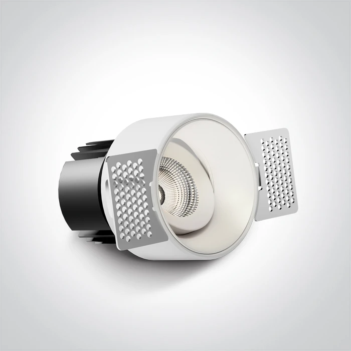 6,5W LED užglaistomas pakreipiamas šviestuvas, baltas, 3000/3500/4000K, IP54, 11107BT/W/V