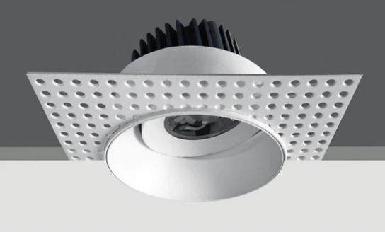 6,5W LED užglaistomas pakreipiamas šviestuvas, baltas, 3000K, 11107BT/W/W