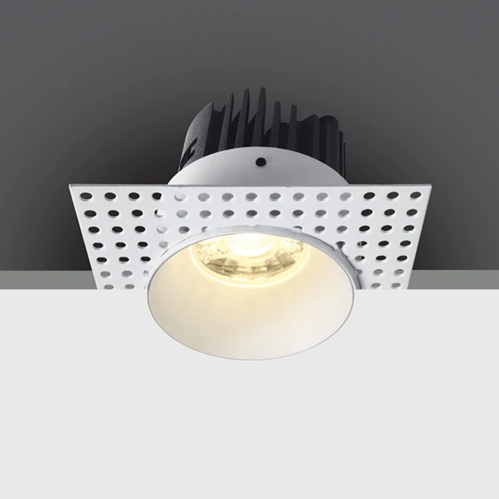 6,5W LED užglaistomas šviestuvas, baltas, 3000K, 10107BT/W/W