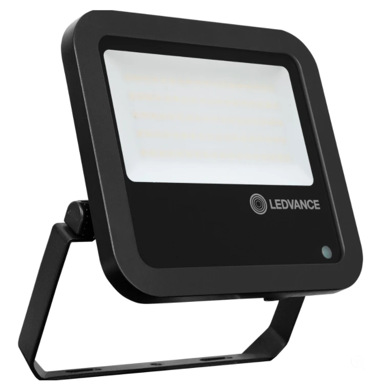 65W Prožektorius PHOTOCELL, su foto rėle, 4000K, IP65, juodas