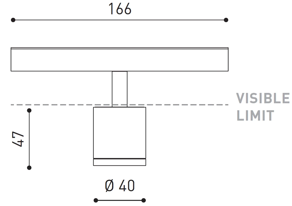 6,5W TOP MINI šviestuvas į magnetines sistemas.
