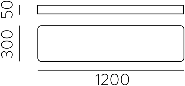 68W LED lubinis šviestuvas TURIN, baltas, 2700/3000/4000K, dimeriuojamas, P3761372BDT
