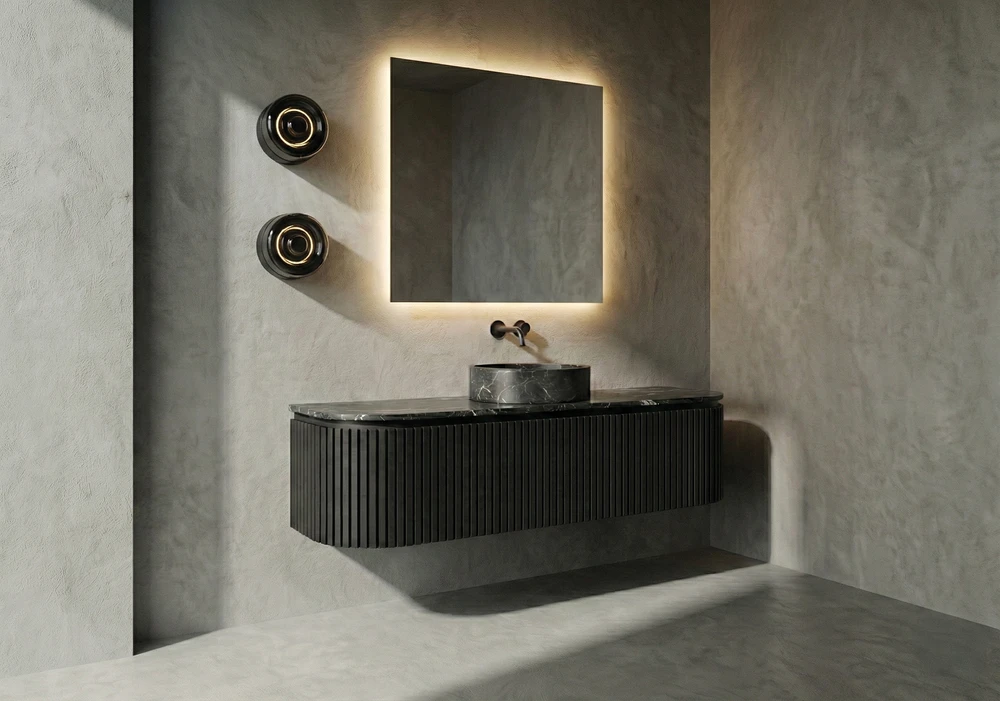 Sieninis šviestuvas 68W LED šviestuvas - veidrodis ESTELA, chromo sp., 3000K, IP44, A9439300