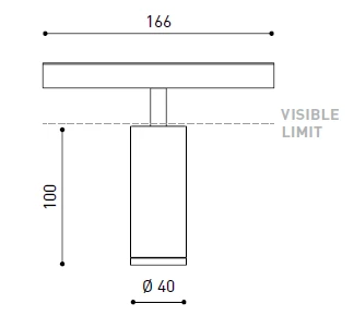 6,8W šviestuvas į magnetines sistemas TOP, 56º, 3000K, 48V, baltas
