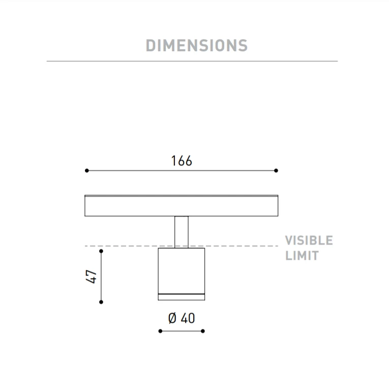 6,8W šviestuvas į magnetines sistemas TOP MINI, 48V, 3000K, 56°, juodas