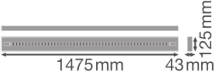 69W LED linijinis šviestuvas LINEAR INDIVILED DIRECT/INDIRECT, baltas, 3000K, DALI, 150cm
