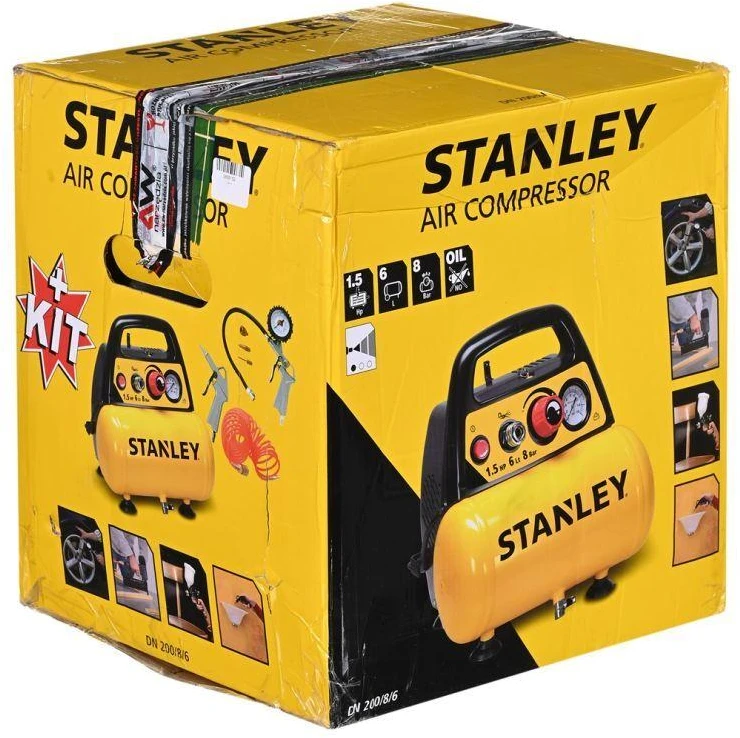 Kompresorius Stanley DN 200/8/6 + 6 priedai