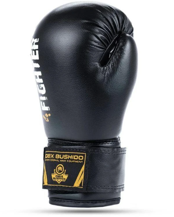 BUSHIDO 6oz bokso pirštinės vaikams – 4Fighter juodos