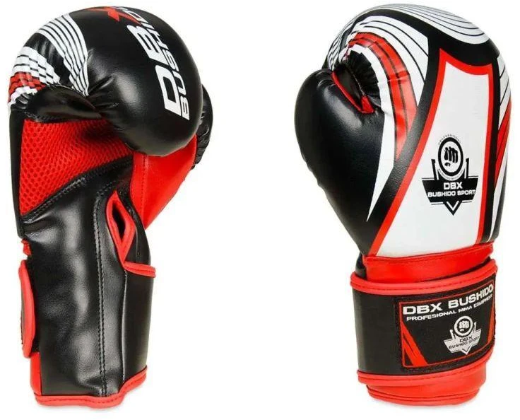 BUSHIDO 6oz Bokso Pirštinės Vaikams - Jaunimo Raudonos