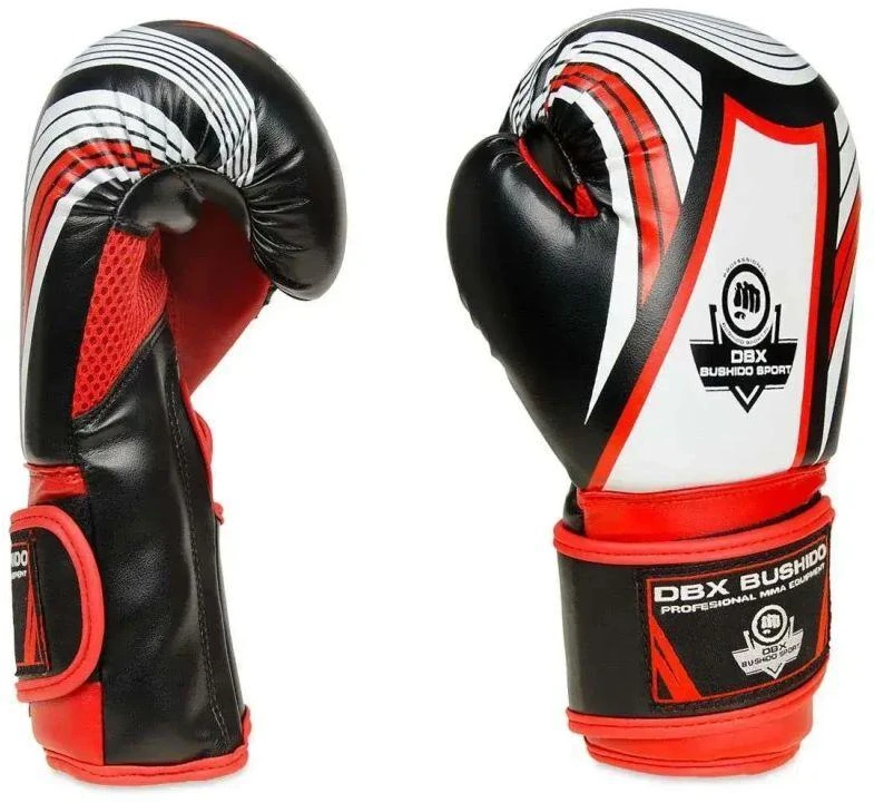BUSHIDO 6oz Bokso Pirštinės Vaikams - Jaunimo Raudonos