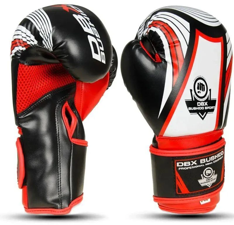 BUSHIDO 6oz Bokso Pirštinės Vaikams - Jaunimo Raudonos