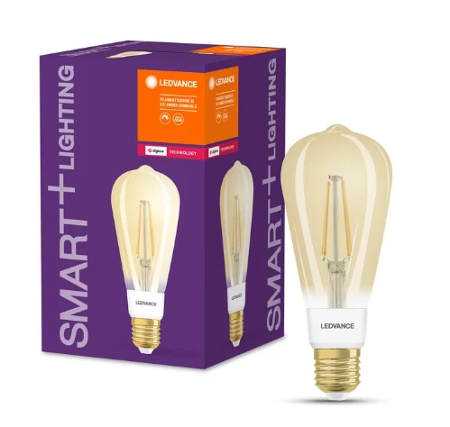 6W LED filamentinė lemputė SMART+, E27, aukso sp., 2400K, dimeriuojama
