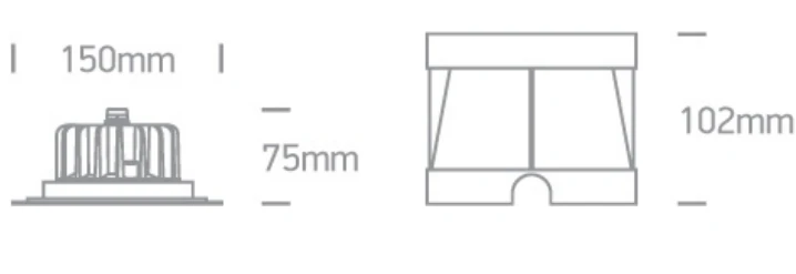 6W LED įleidžiamas baseino šviestuvas, nerūdijančio plieno sp., 3000K, IP68, 69066B/W