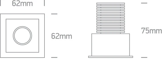6W LED įleidžiamas pakreipiamas šviestuvas, baltas, 3000K, 51106M/W/W