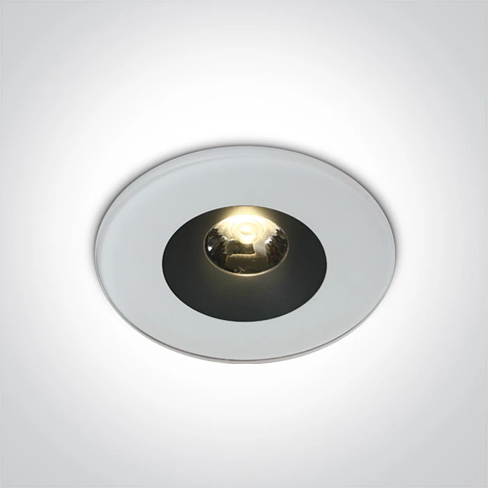 6W LED įleidžiamas šviestuvas, baltas, 3000K, IP65, 10106V/W/W