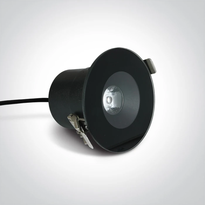 6W LED įleidžiamas šviestuvas, juodas, 3000K, IP65, 10106V/B/W
