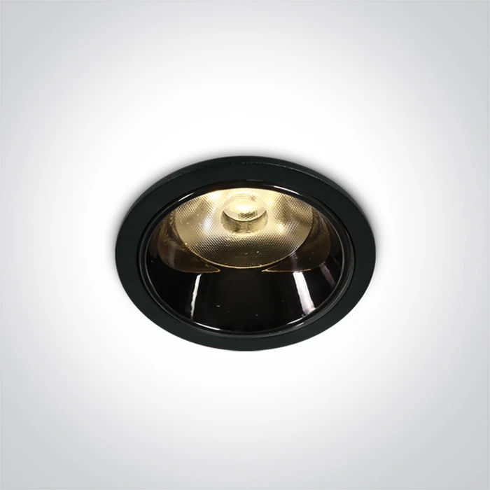 6W LED įleidžiamas šviestuvas, juodas, 3000K, 10106DC/B/W