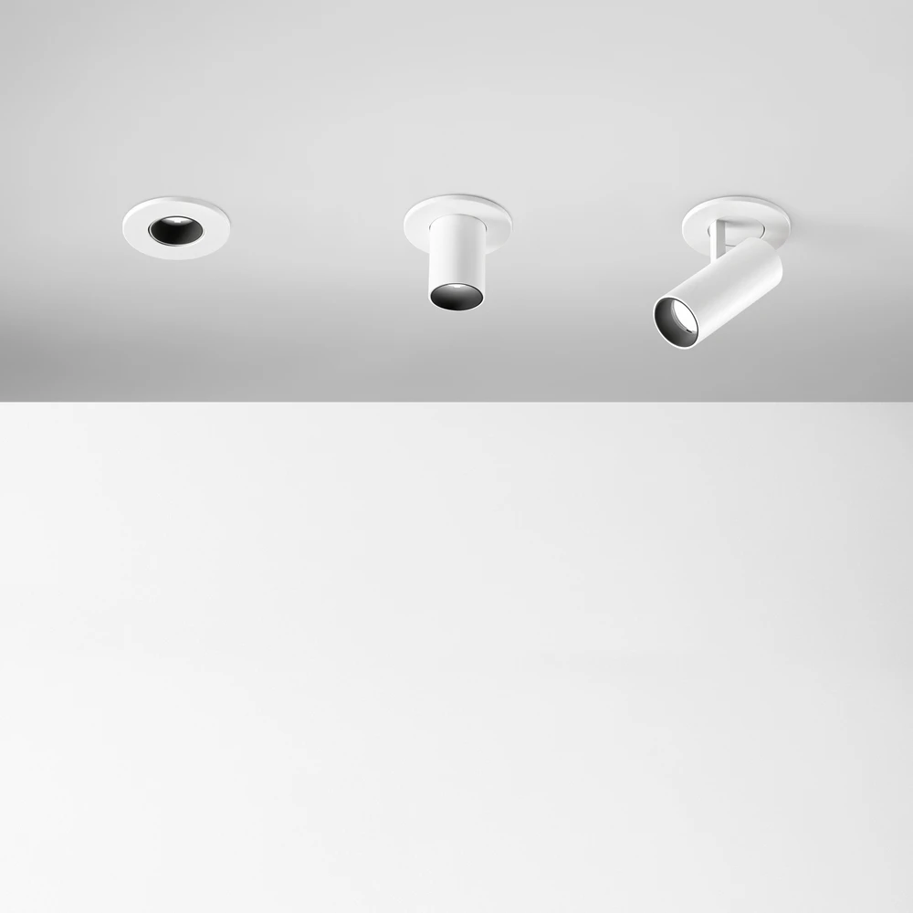 6W LED įleidžiamo montavimo šviestuvas NOVA, juodas, 4000K, reguliuojamas, 370132