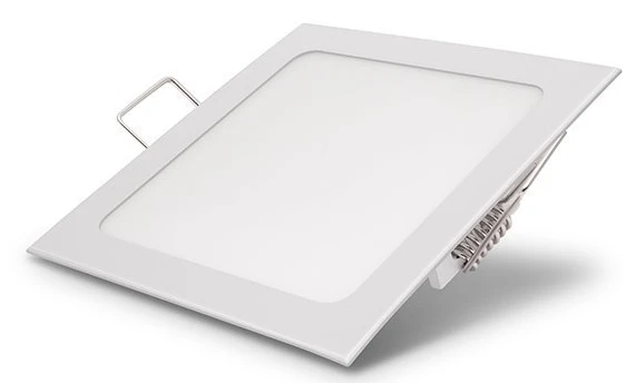6W LED įmontuojama panelė, kvadratinė, su maitinimo šaltiniu, (3000K) šiltai balta