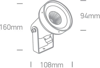 6W LED įsmeigiamas sodo šviestuvas, antracito sp., 3000K, 67196B/AN/W