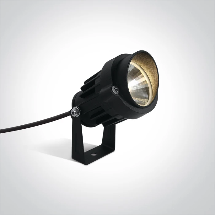 6W LED įsmeigiamas sodo šviestuvas, juodas, 7068/B/W