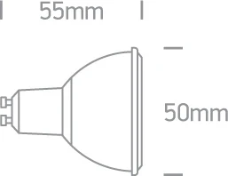 6W LED lemputė, dimeriuojama, GU10, 4000K, 7306CGD/C