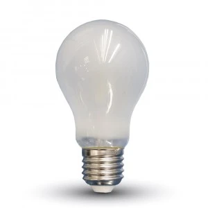 V-tac 6W LED lemputė, E27, A60, filamentinė, matinė, 2700K