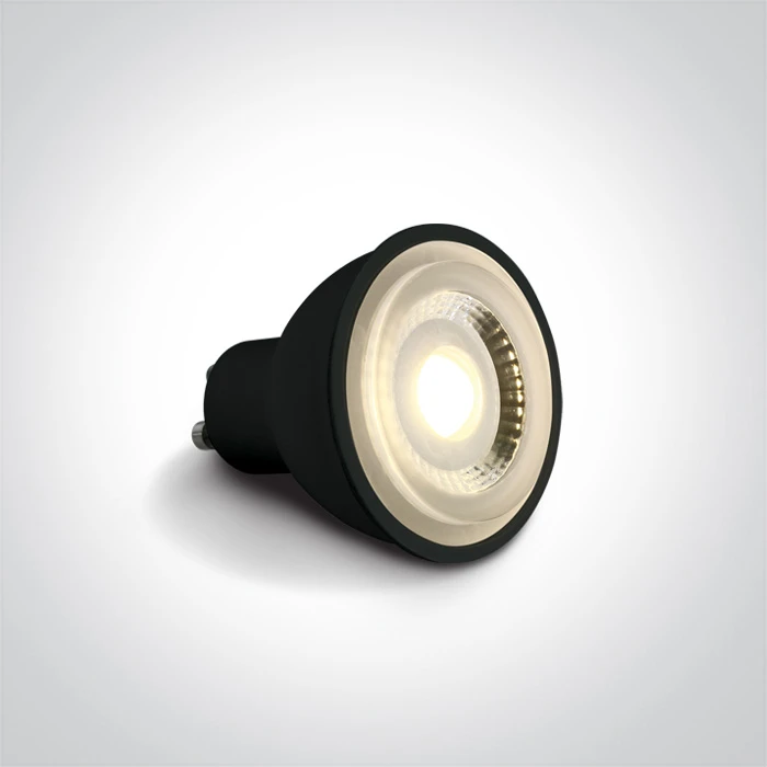 6W LED lemputė, GU10, juoda, 3000K, 7306CBG/W