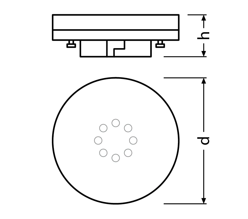 6W LED lemputė GX53 40, 2700K