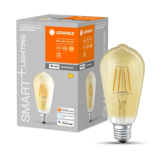 6W LED lemputė SMART WiFi, E27, 2400K, dimeriuojama