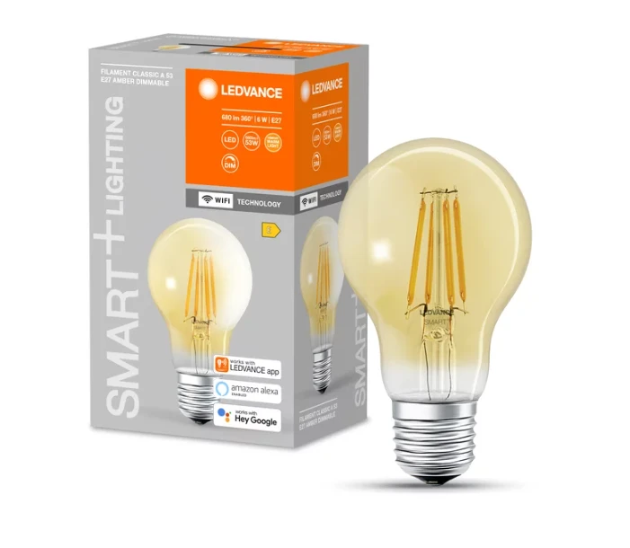 6W LED lemputė SMART WiFi, E27, 2400K, dimeriuojama