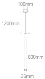 6W LED pakabinamas šviestuvas, baltas, 3000K, 63108B/W/W