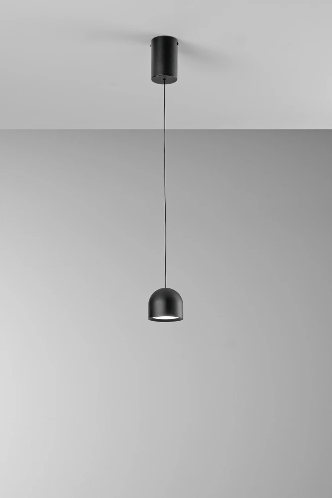 6W LED pakabinamas šviestuvas YOYO, juodas, 3000K