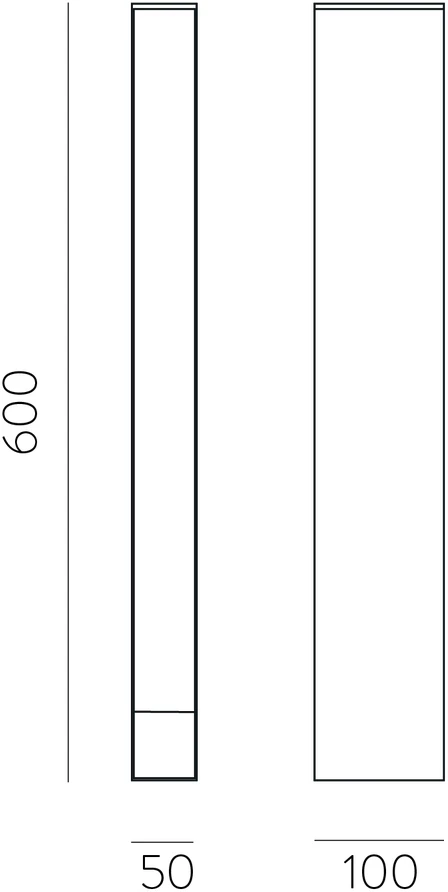 6W LED pastatomas lauko šviestuvas ADHARA, antracito sp., 3000K, IP65, H2080000GR