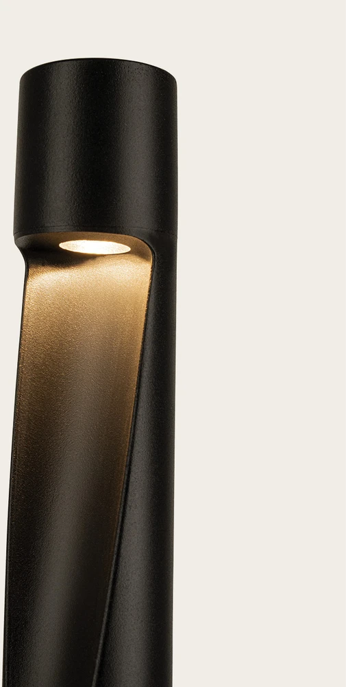 6W LED pastatomas lauko šviestuvas, juodas, 3000K, IP65, E463
