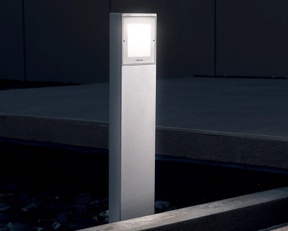 6W LED pastatomas lauko šviestuvas KOI 110 POST, rūdžių sp., 3000K