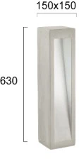 6W LED pastatomas lauko šviestuvas STYLE, smėlio sp., 3000K, IP65, dimeriuojamas, 63cm, 4290501