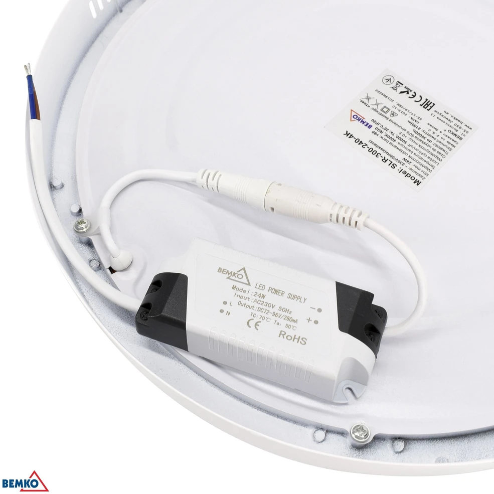 6W LED paviršinė panelė TALAR SLR, balta, 3000K