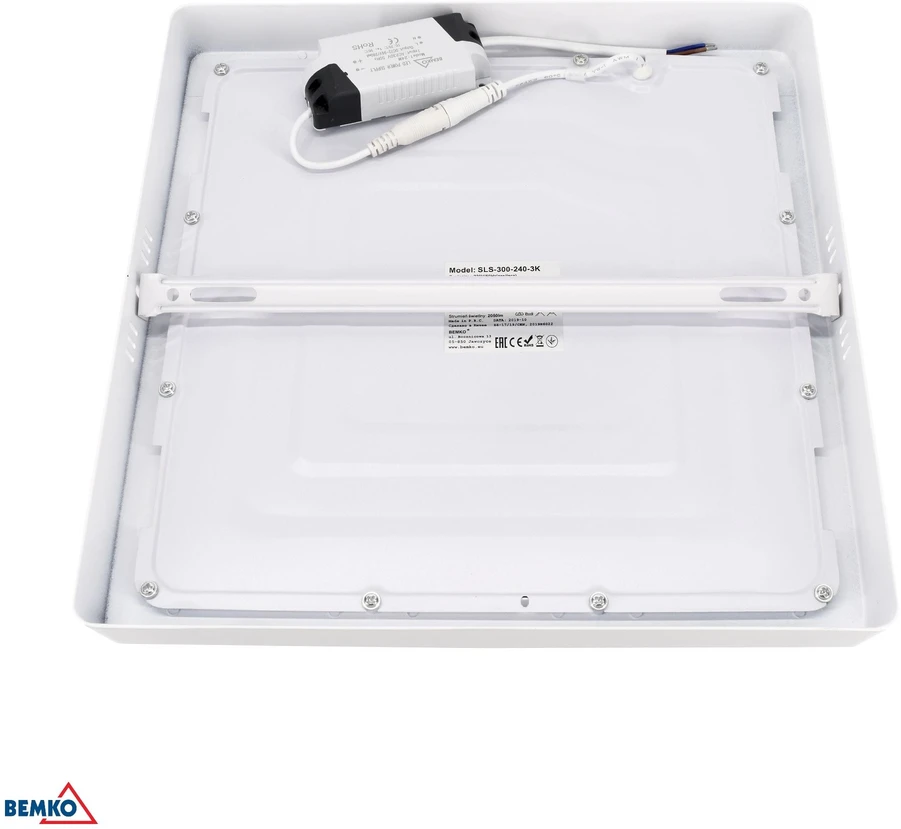 6W LED paviršinė panelė TALAR SLS, balta, 3000K