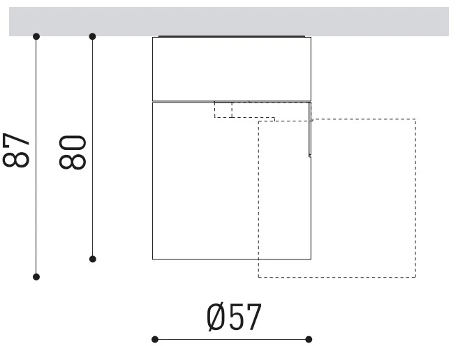 Lubinis šviestuvas 6W LED paviršinis šviestuvas FLIP SURFACE FLOOD, juodas, 2700K