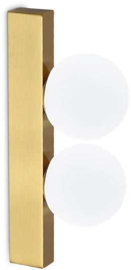 Sieninis šviestuvas Ideal Lux 6W LED paviršinis šviestuvas PING PONG, žalvario sp., 3000K, 328287