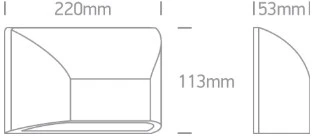 6W LED sieninis šviestuvas, antracito sp., 2700/3300/4000K, IP65, 67396/AN/V