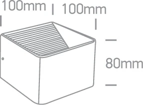 6W LED sieninis šviestuvas, baltas, 3000K, 67466A/W/W
