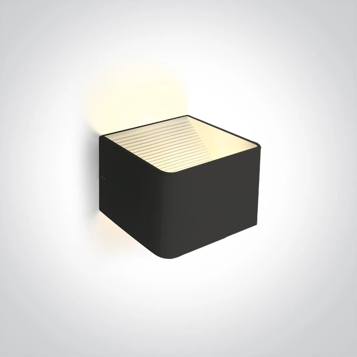 6W LED sieninis šviestuvas, juodas, 3000K, 67466A/B/W
