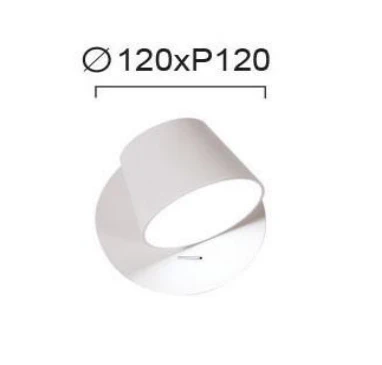 6W LED sieninis šviestuvas KIM, baltas, 3000K, 4188300