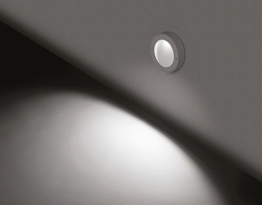6W LED sieninis šviestuvas KOI 120, antracito sp., 3000K, IP66