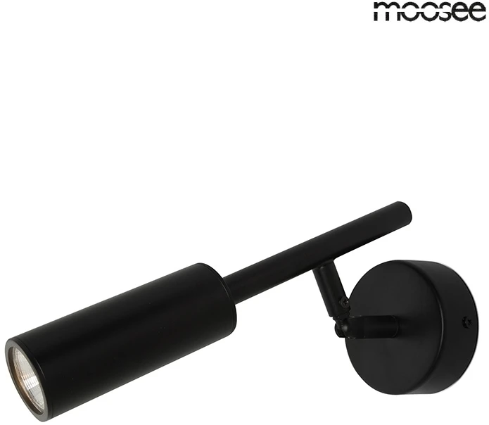 6W LED sieninis šviestuvas PRISMA, juodas, 3000K