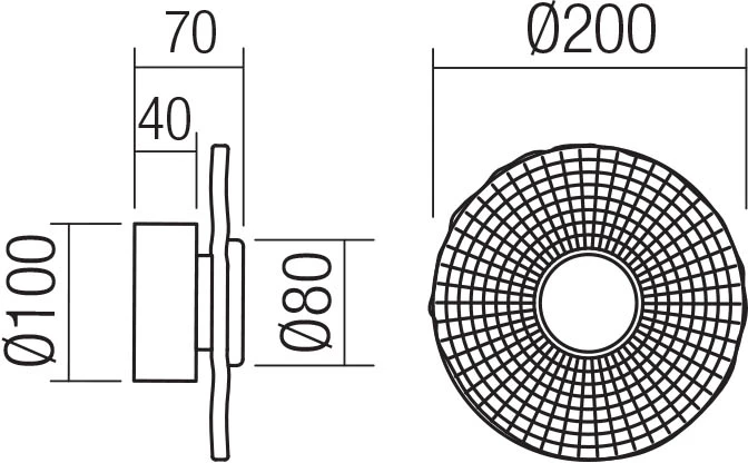 6W LED sieninis šviestuvas REEF, chromo sp., 3000K