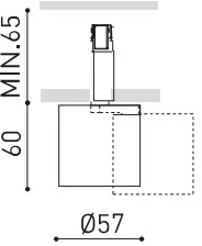6W LED šviestuvas FLIP į magnetinę sistemą MAGNETIC 24V, baltas, 3000K, 34°